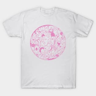 Light Pink Many Faces T-Shirt